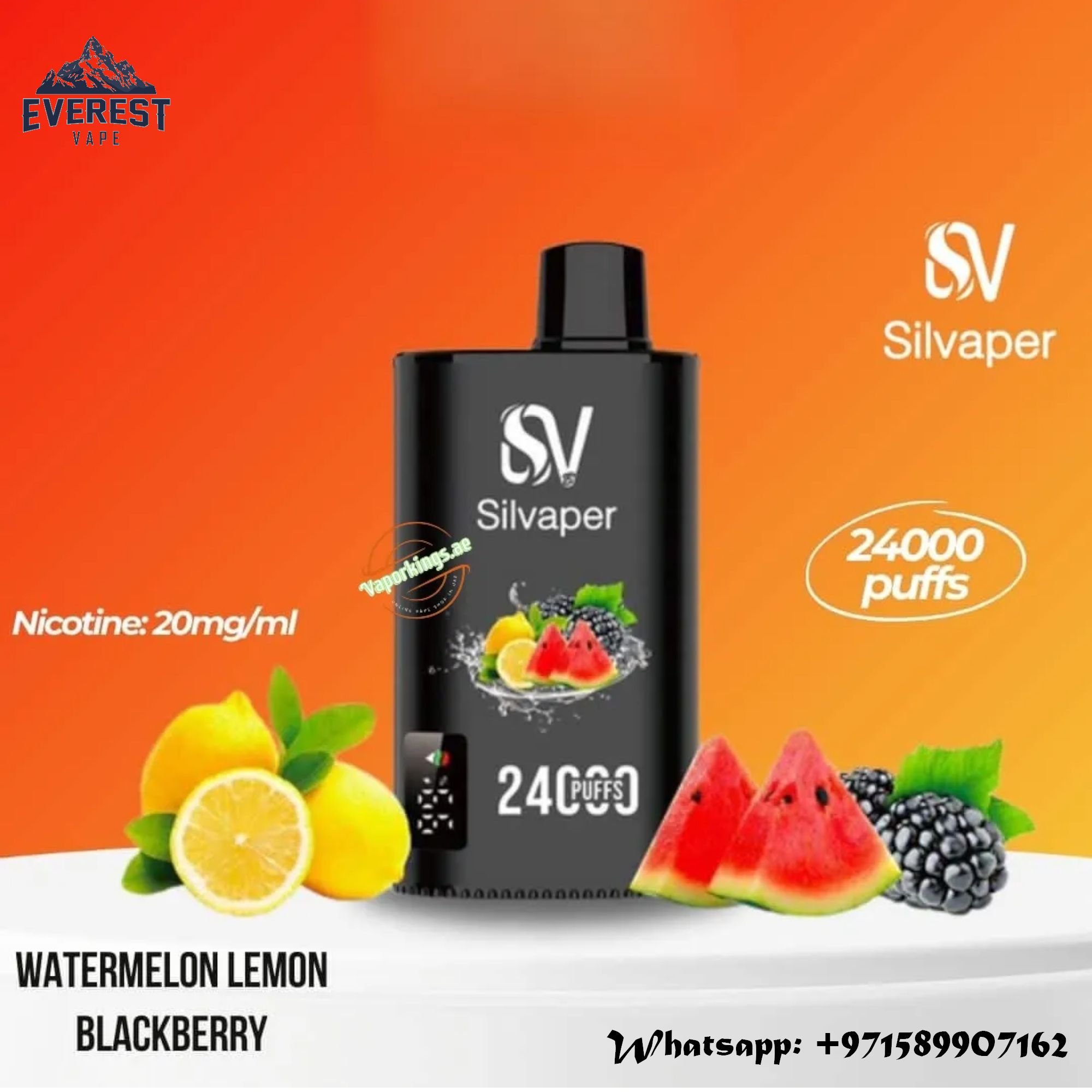 SILVAPER 24000 Puffs Disposable Vape | Buy in Dubai  Everest Vapor |  Everest Vape  Best Vape Shop in Dubai