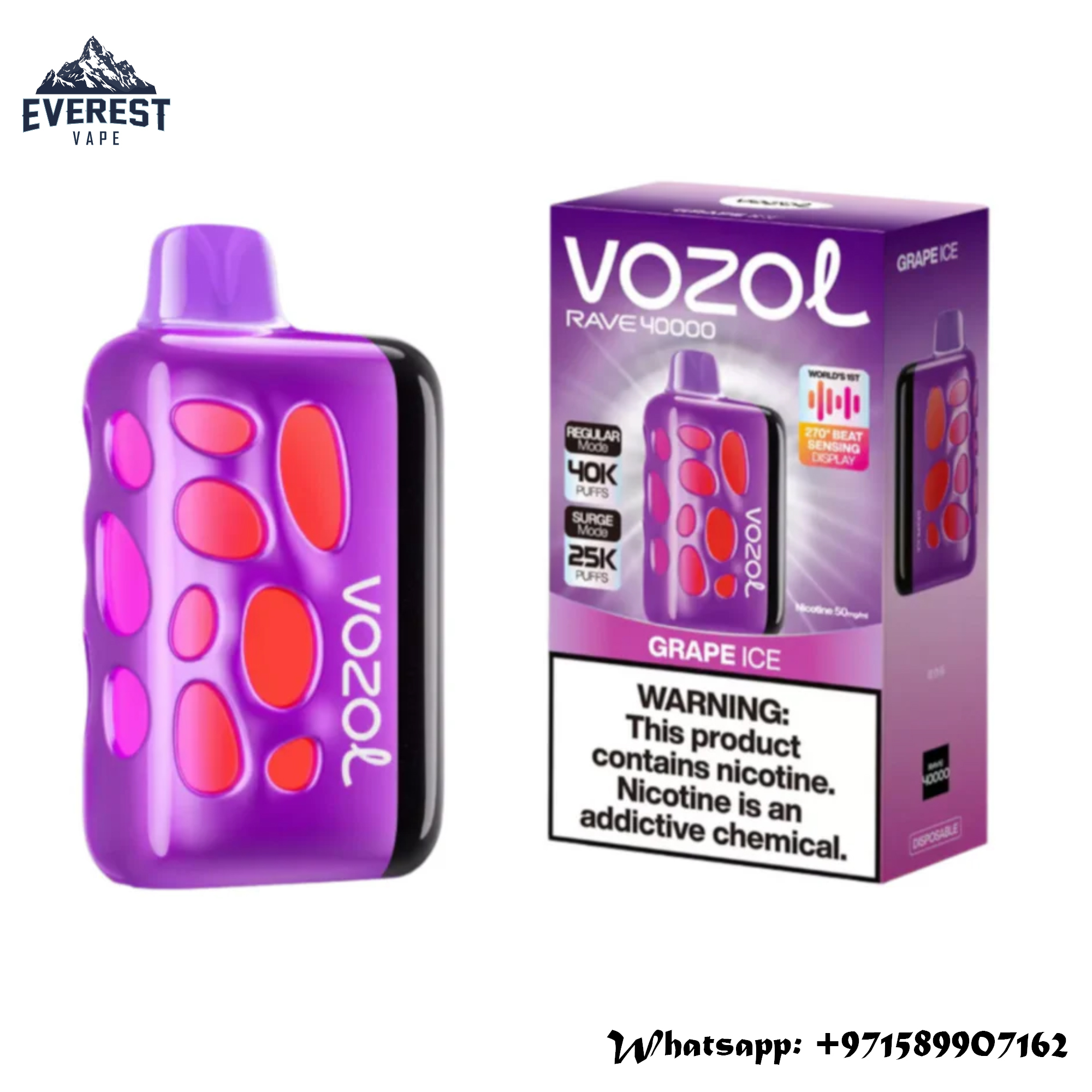 Vozol Vape 40000 Vozol Star 40k Puffs Disposable Vape 10 Pack VOZOL RAVE  40000 Puffs Disposable Vape with Beat-Sensing Display | Everest Vape Best  Vape Shop in Dubai